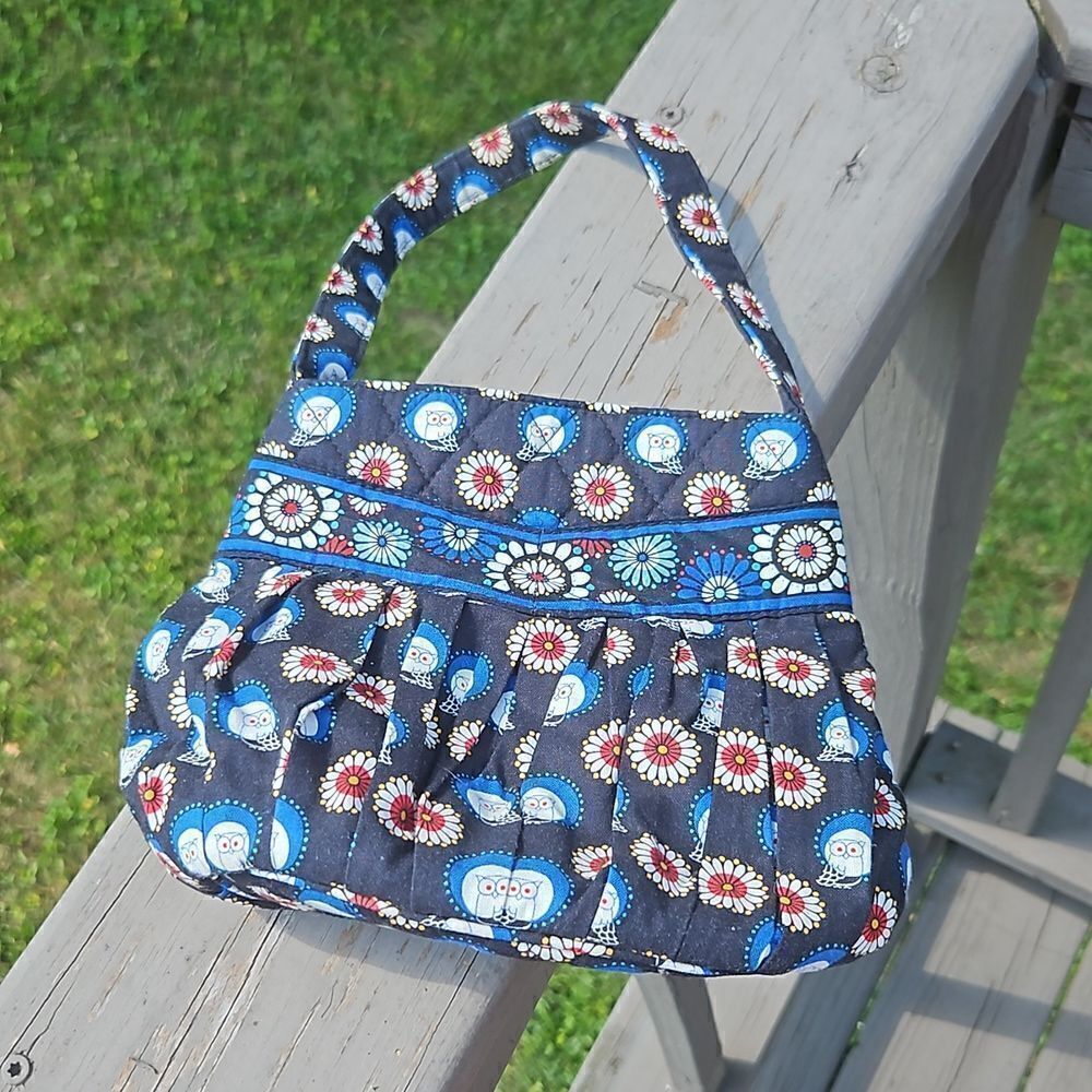 Vera Bradley Night Owl retired print handbag
